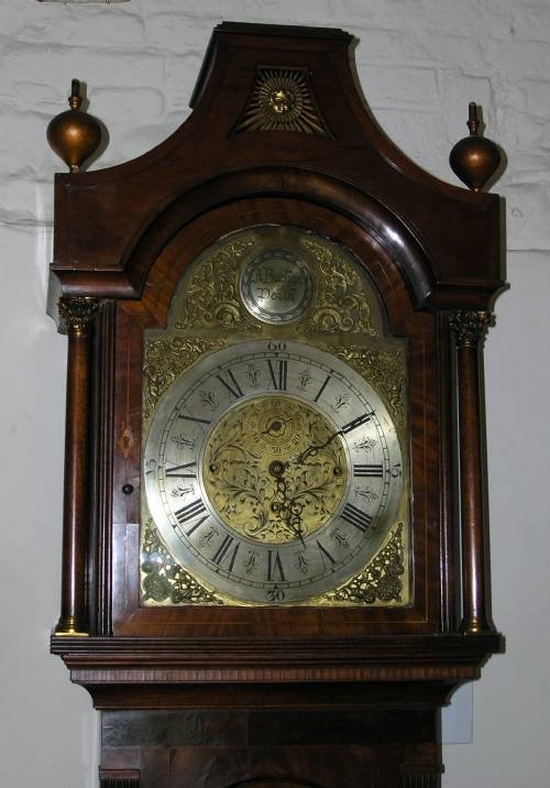fig 1. 18th Cent 3 Train Musical Longcase Clock
